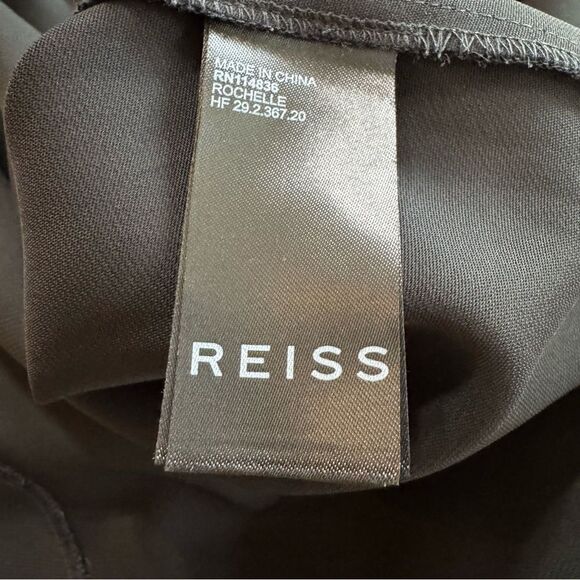 REISS Rochelle Strappy Midi Dress in Black Size 10‎ - Picture 13 of 16